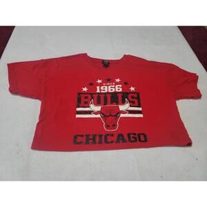 Ultra Gear Chicago Bulls Women’s T‑Shirt Red “Since 1966” Graphic Tee Size L